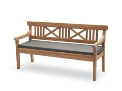 Skagerak Drachmann Bench 165 24 Skagerak Drachmann Bench 165 -Outdoor Furniture 1960808DrachmannTeakBench165CushionCharcoal 1