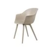 Gubi Bat Unupholstered Chair Outdoor - Plastic Base 1 Gubi Bat Unupholstered Chair Outdoor - Plastic Base -Outdoor Furniture 36582 beige sedia