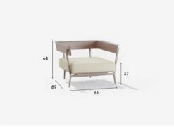 FAST Aikana Armchair -Outdoor Furniture AikanaArmchairFastdimensioni