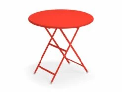 EMU Arc En Ciel Folding Round Table ø80 17 EMU Arc En Ciel Folding Round Table ø80 -Outdoor Furniture Arcenciel50rossoscarlatto 1