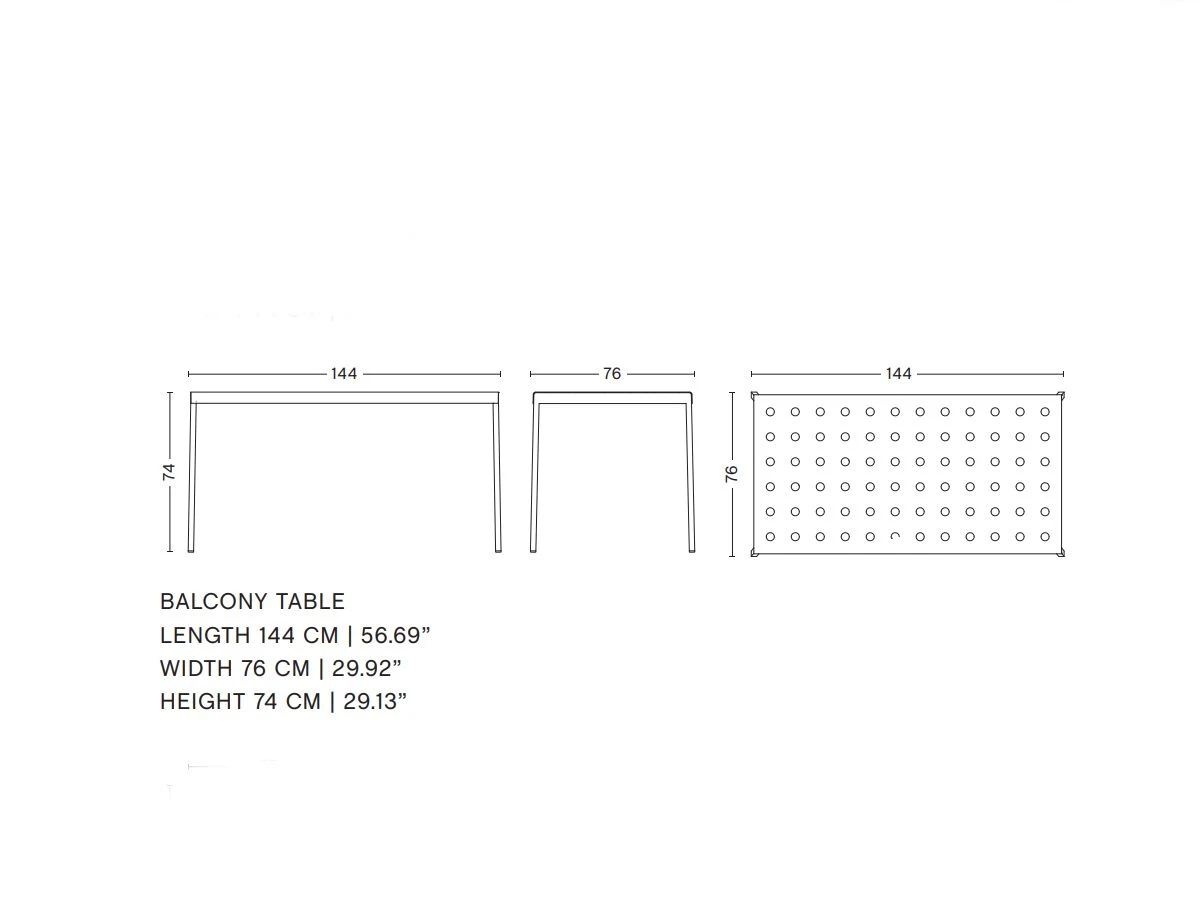 Hay Balcony Table L. 144 13 Hay Balcony Table L. 144 - Image 11