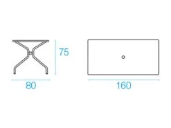 EMU Cambi Rectangular Table 160x80 29 EMU Cambi Rectangular Table 160x80 -Outdoor Furniture CambiRettangolare