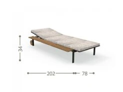 Casilda Sunbed -Outdoor Furniture CasildaSunbedTalentiDimensioni