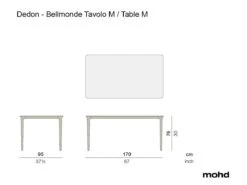 Bellmonde Table -Outdoor Furniture DedonBellmondeTavoloMTableM