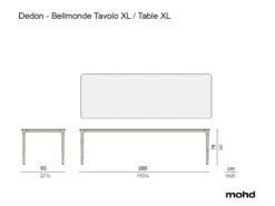 Bellmonde Table -Outdoor Furniture DedonBellmondeTavoloXLTableXL