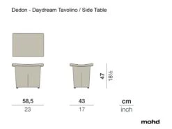 Daydream SideTable -Outdoor Furniture DedonDAYDREAMSideTable
