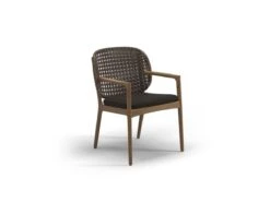 Kay Dining Chair With Arms - Brindle/Fife Granite