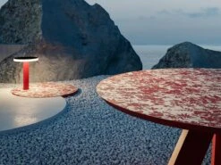 Foliage Cross Table -Outdoor Furniture Foliagecrosstableterzadimensionerossobiancodetail