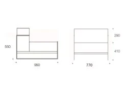 Garden Moore Central Module -Outdoor Furniture Gardenmooremiddledimensioni