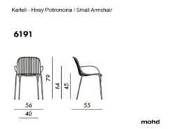 Kartell Hiray Outdoor Small Armchair -Outdoor Furniture KartellHiraySmallArmchair