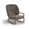 Kay Outdoor Rocking Chair High Back - Brindle / Fife Canvas Grey 2 Kay Outdoor Rocking Chair High Back - Brindle / Fife Canvas Grey -Outdoor Furniture KayOutdoorRockingChairBrindleFifeCanvasGrey