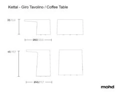 Giro Coffee Table - Stone -Outdoor Furniture KettalGiroTavolinoCoffeeTable Stone