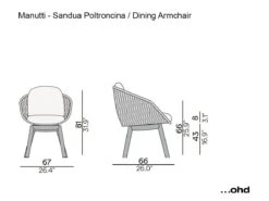 Sandua Dining Armchair -Outdoor Furniture ManuttiSanduaChair
