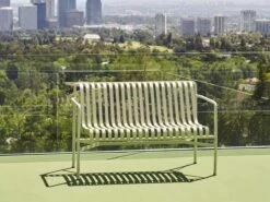 Hay Palissade Lounge Sofa -Outdoor Furniture Palissade Dining Bench sky grey 01