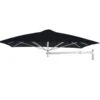 Paraflex Wallflex Square Parasol - Sunbrella Black -Outdoor Furniture ParaflexwallflexNEOarmsblacksquareUmbrosa