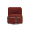 Rotin Lounge Armchair -Outdoor Furniture RotinEthimoPoltronaLoungePoliestereRubelliVelvetyRust
