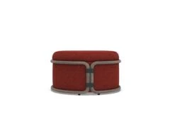 Rotin Pouf -Outdoor Furniture RotinEthimoPoufPoliestereRubelliVelvetyRust