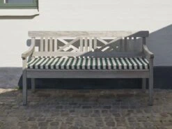 Skagerak Drachmann Bench 165 34 Skagerak Drachmann Bench 165 -Outdoor Furniture S10405101960225DrachmannBench165andCushionLightApricotGreens