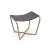 Sling Footstool 1 Sling Footstool -Outdoor Furniture SlingETHIMOPoggiapiediOttoneBlack