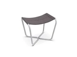 Sling Footstool -Outdoor Furniture SlingETHIMOPoggiapiediWarmwhiteBlack