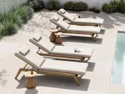 Sunrise Sunbed - Teak -Outdoor Furniture Sunriseambientation4