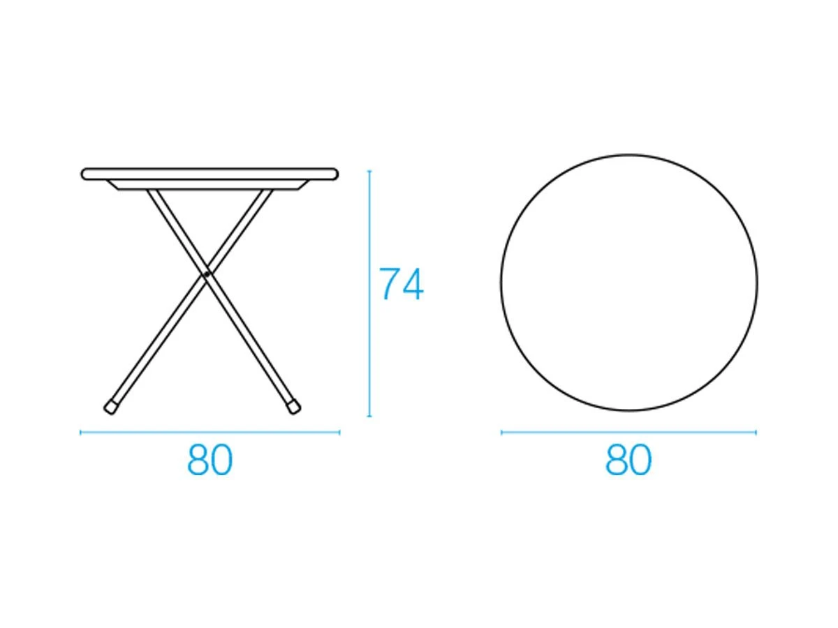 EMU Arc En Ciel Folding Round Table ø80 11 EMU Arc En Ciel Folding Round Table ø80 - Image 9