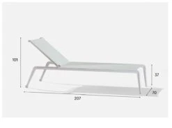 FAST Ushuaia Sunlounger -Outdoor Furniture Ushuaialettinofastdimensioni