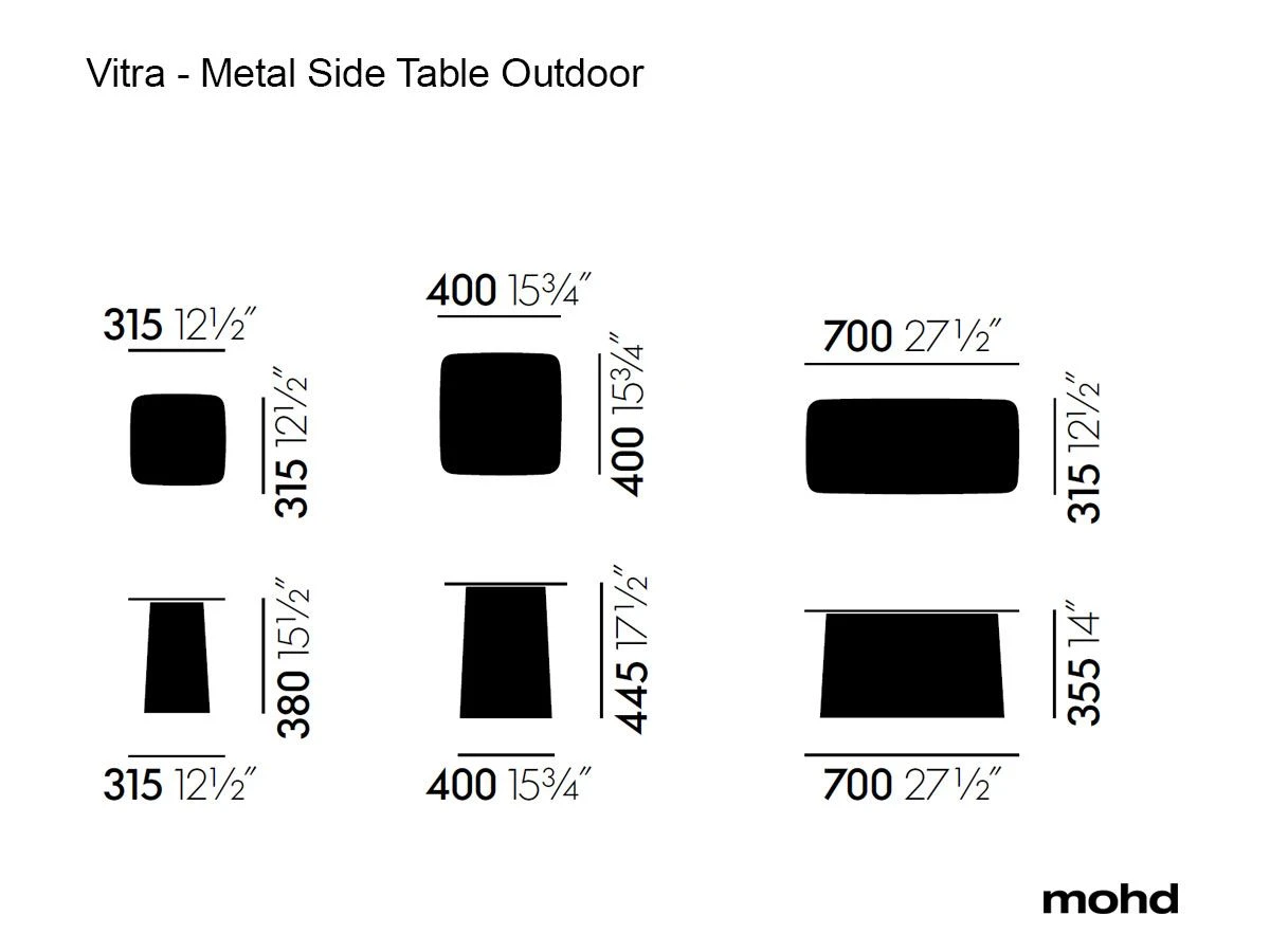 Vitra Metal Side Tables Outdoor 19 Vitra Metal Side Tables Outdoor - Image 17
