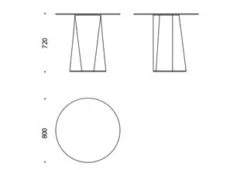 Adam Ø 80 Outdoor Table -Outdoor Furniture adam size