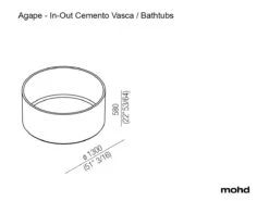 In-Out Cemento Bathtub 17 In-Out Cemento Bathtub -Outdoor Furniture agape in out cemento vasca bathtubs