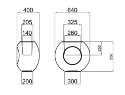 Alboran Small Lacquer Basic -Outdoor Furniture alborandimensioni 1
