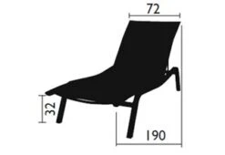 Alize Adjustable And Stacking Sunlounger XS -Outdoor Furniture alize lettino prendisole