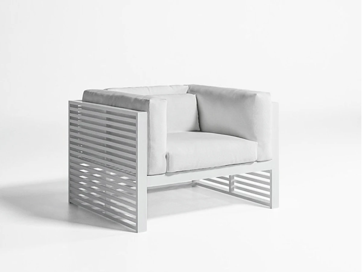 Dna Lounge Chair - White / Silvertex Ice 4 Dna Lounge Chair - White / Silvertex Ice - Image 2