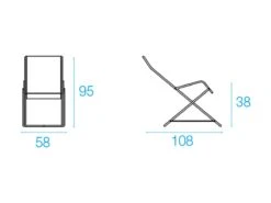 EMU Bahama Deck Chair -Outdoor Furniture bahama sdraio schema
