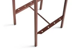 Hay Balcony Bar Stool H. 65 -Outdoor Furniture balcony bar stool hay iron red detail 1