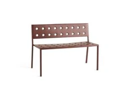 Hay Balcony Dining Bench -Outdoor Furniture balcony dining bench hay iron red