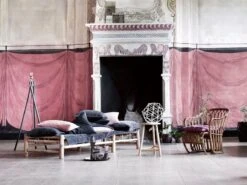 Bamboo Double Sunbed With Mattress -Outdoor Furniture bamboo double sunbed tine k home 5