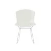 Bertoia Outdoor Plastic Chair - White Frame/Shell - Sea Green Cushion 2 Bertoia Outdoor Plastic Chair - White Frame/Shell - Sea Green Cushion -Outdoor Furniture bertoia plastic outdoor white chair knoll 1