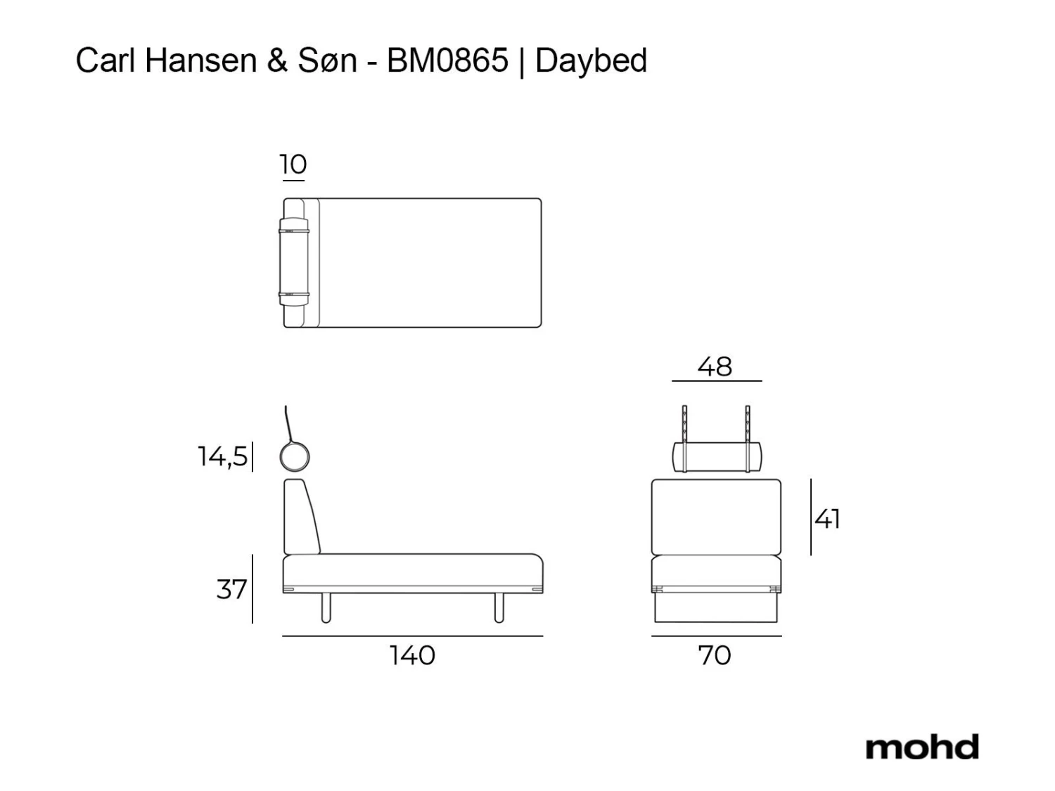 BM0865 Daybed 9 BM0865 Daybed - Image 7