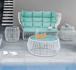 Calyx Small Table -Outdoor Furniture calyx loveseat kennetcobonque 2 1