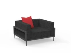 Cleo Soft Alu Armchair