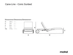 Conic Sunbed -Outdoor Furniture conic4444