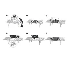 Costa Table With Central Extension -Outdoor Furniture costa table istruzioni