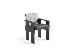 Hay Crate Seat Cushion For Dining Chair -Outdoor Furniture cratechairhayblackcushion