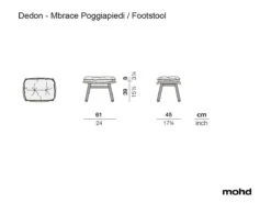 Mbrace Alu Footstool 17 Mbrace Alu Footstool -Outdoor Furniture dedon mbrace poggiapiedi footstool