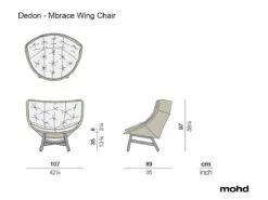 Mbrace Wing Chair -Outdoor Furniture dedon mbrace wing 5
