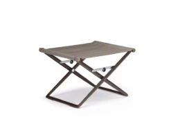 Seax Footstool -Outdoor Furniture dedon seax footstool black pepper sail taupe