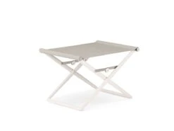 Seax Footstool -Outdoor Furniture dedon seax footstool lipari sail dove