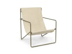 Ferm LIVING Desert Lounge Chair - Olive Frame