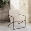 Ferm LIVING Desert Lounge Chair Black Frame -Outdoor Furniture desert lounge chair